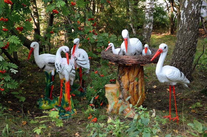 Гипсовые фигурки для сада