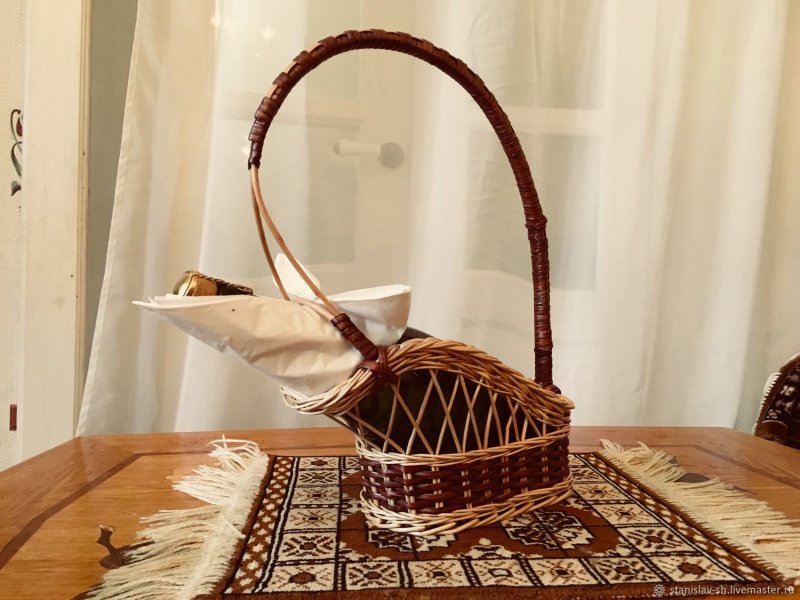 Подставка для вина из ивы