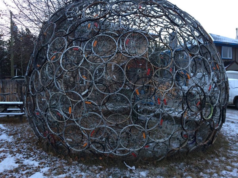 Арка из велосипедов Брюссель