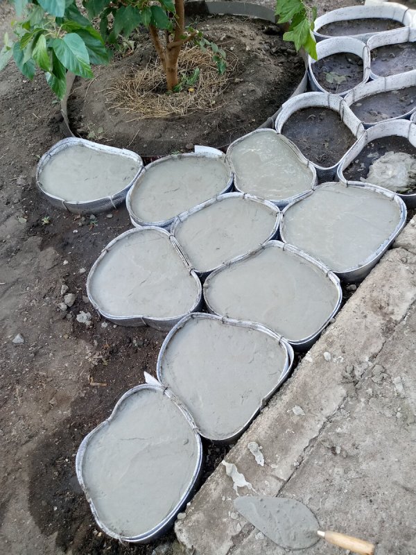 Садовые дорожки из цемента