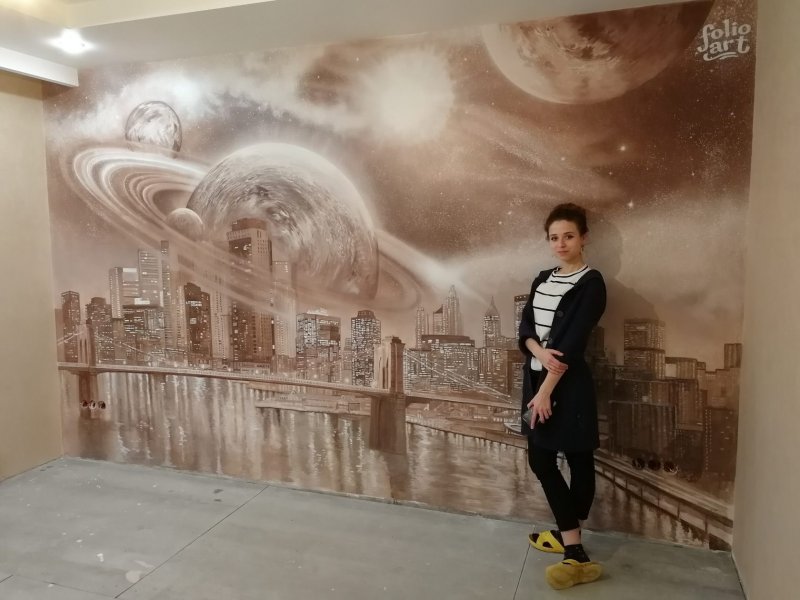 Фрески в современном интерьере Affresco