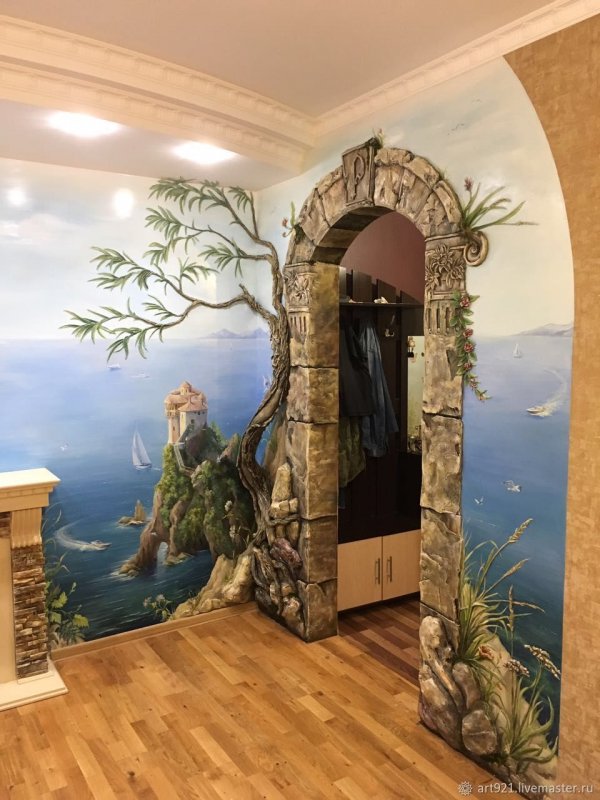 3d картина в офисе