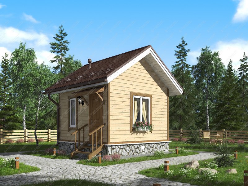 Каркасный домик 4х4