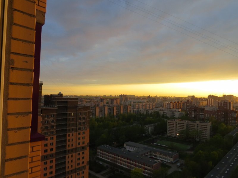 Красивый вид из окна