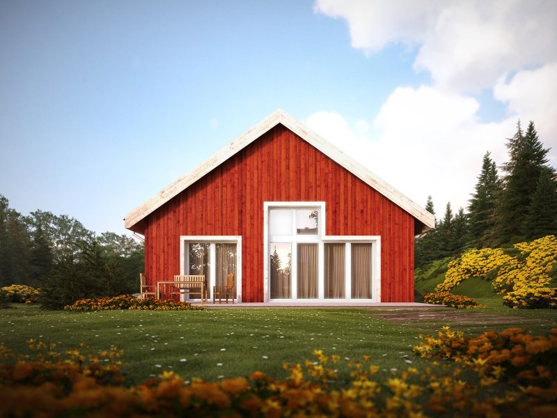 Barn House с террасой