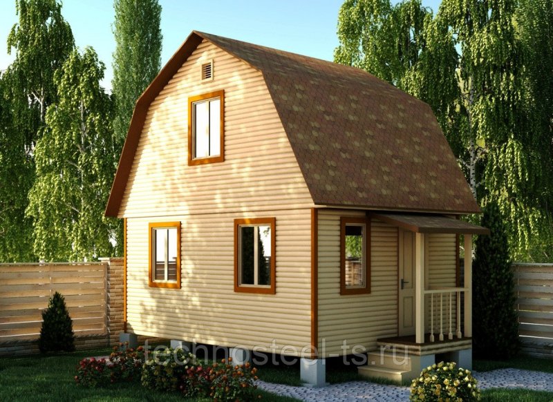 Каркасный дачный дом