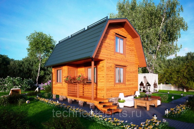 Каркасный домик для дачи