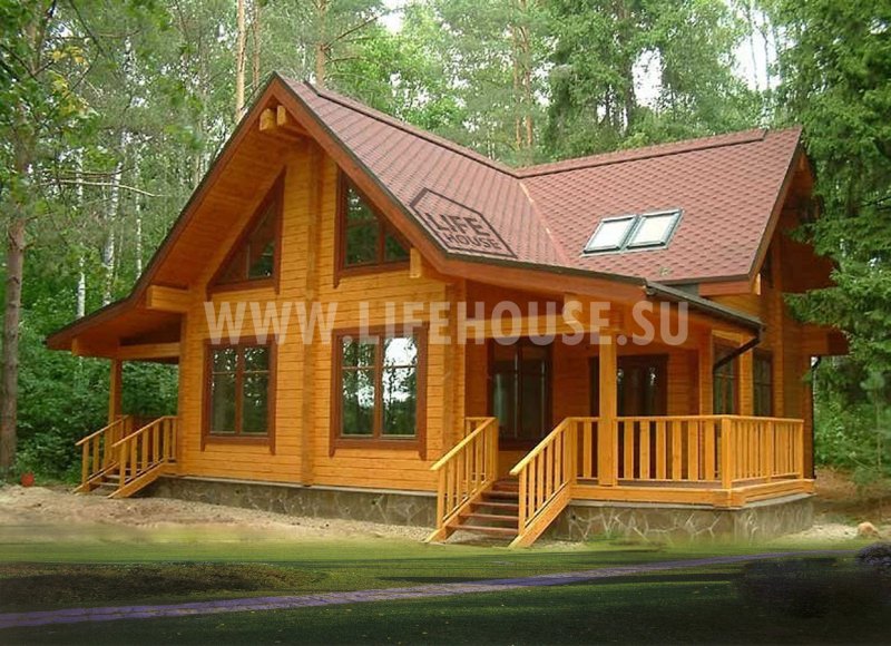 Дача из клееного бруса