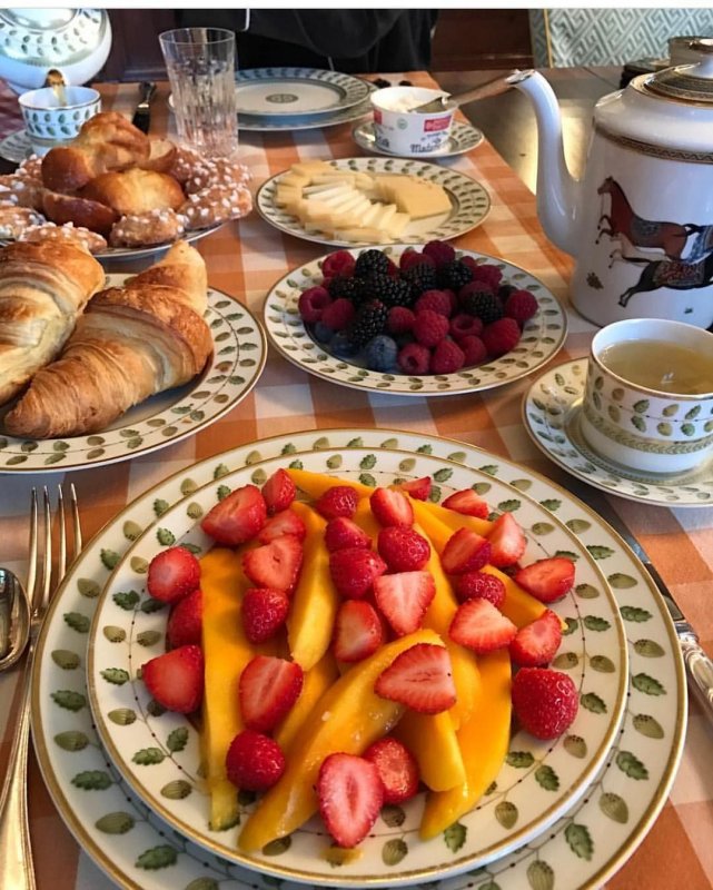 Красивый домашний завтрак