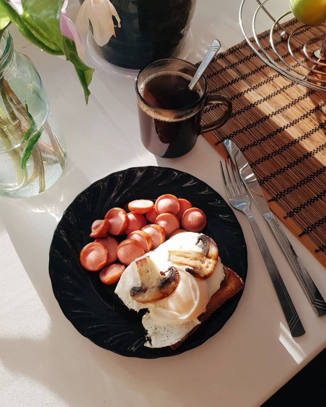 Красивый завтрак для мужчины