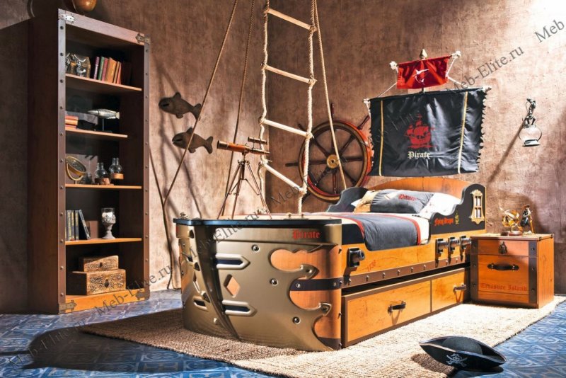 Кровать Cilek Black Pirate