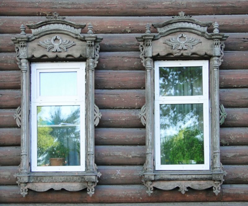 Пластиковые окна в деревенском доме