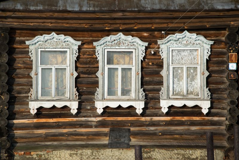Наличники в деревне