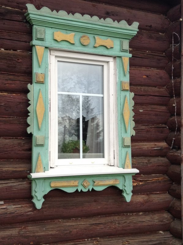 Окна в старых деревянных домах