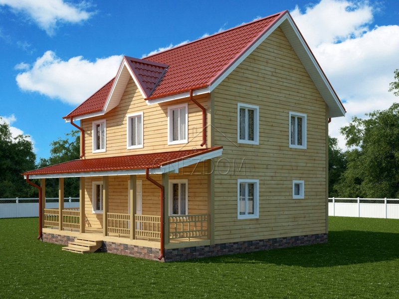 Каркасный дом 6х7 ДК-44