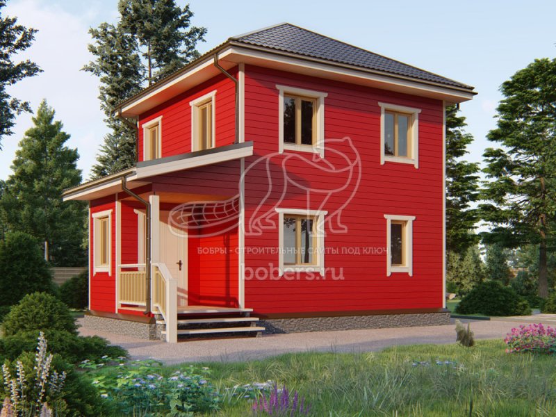 Дом из клееного бруса 6х9