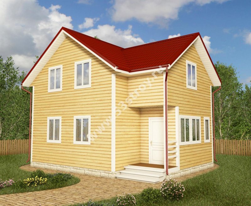 Каркасный дом 8х8