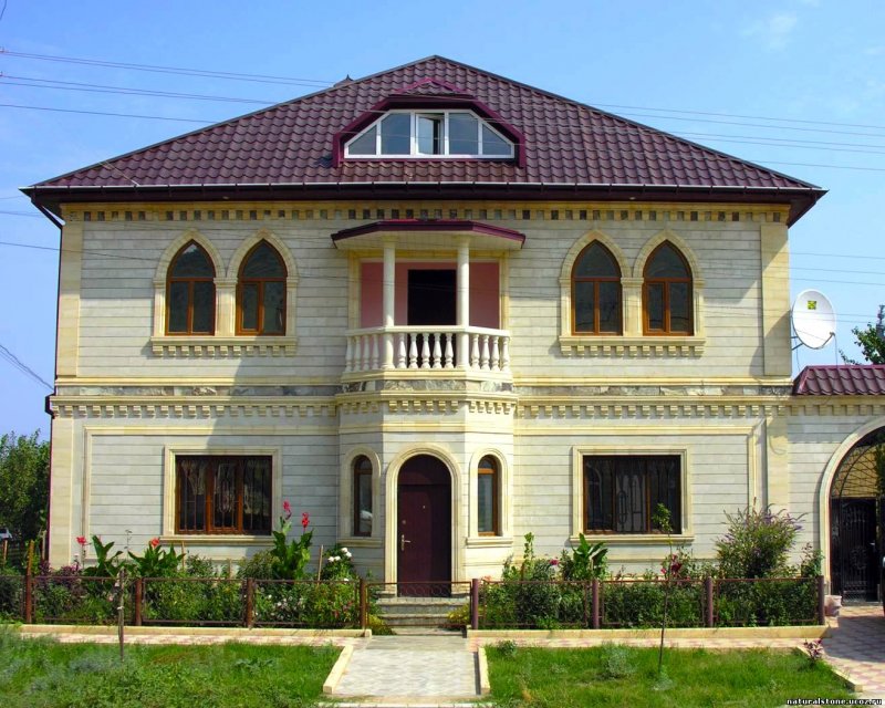 Дагестанский песчаник и известняк фасад