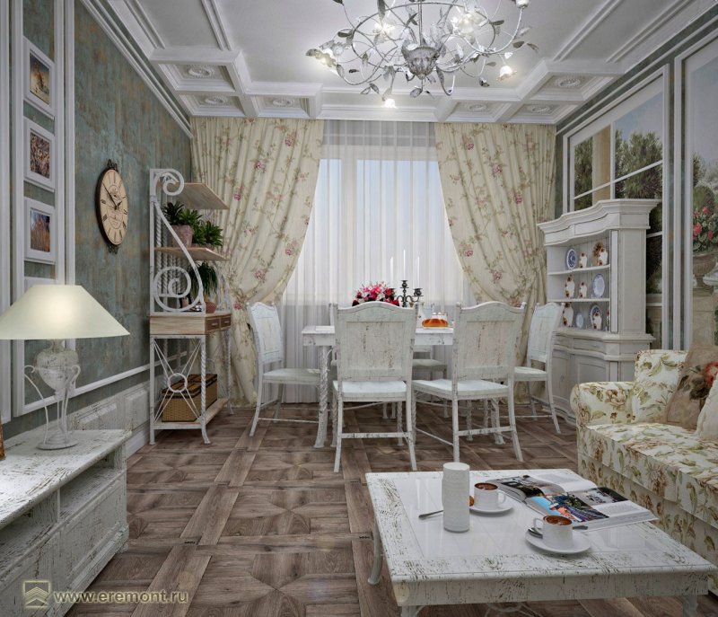 Белые кухни Кантри Шик