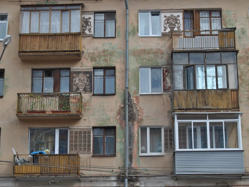 Фасад хрущевки