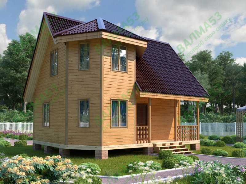 Каркасный дом 8х12