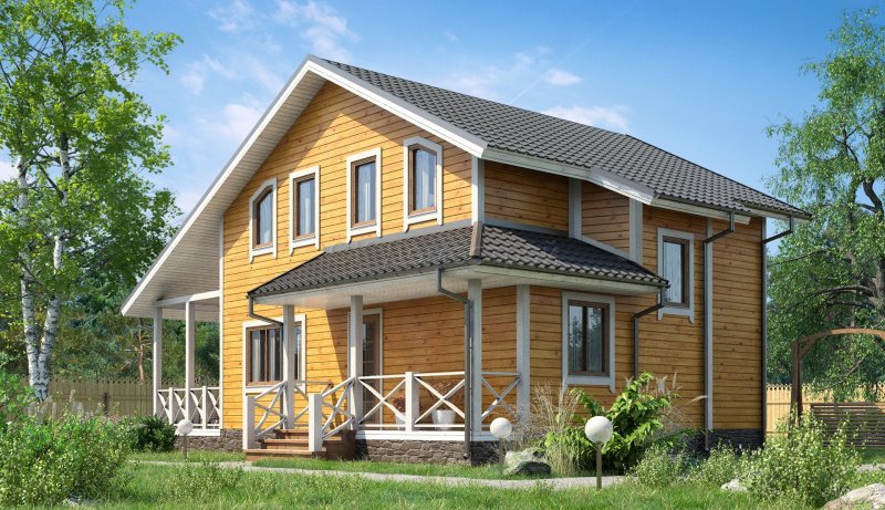 Каркасный дом 8х8