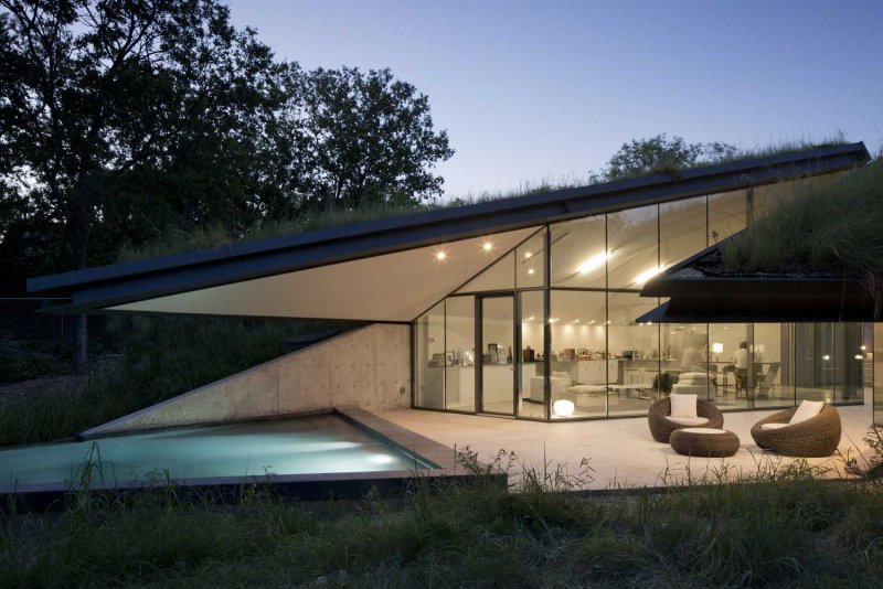 Edgeland House дом под землей