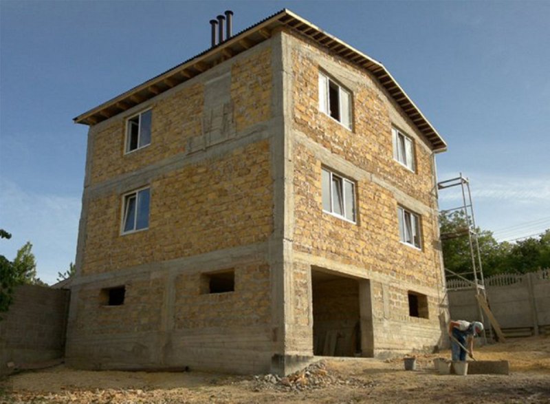 Крымский дом из ракушняка в Крыму