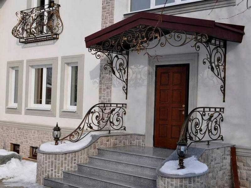 Кованые козырьки эксклюзив