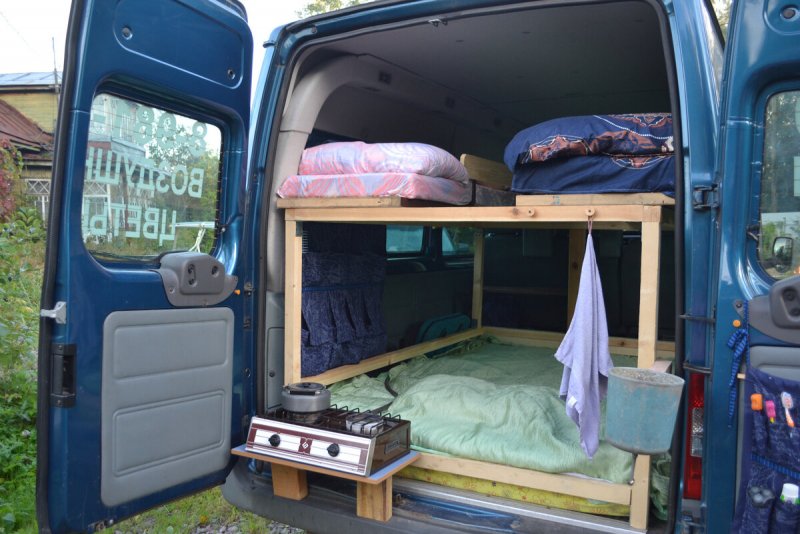 Автодом из газели фургона
