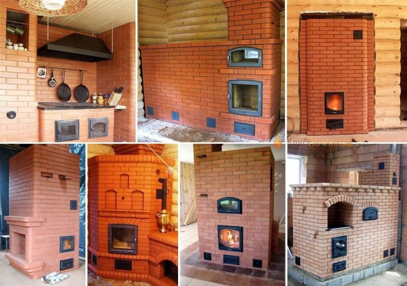 Кирпичная печь голландка отопительная