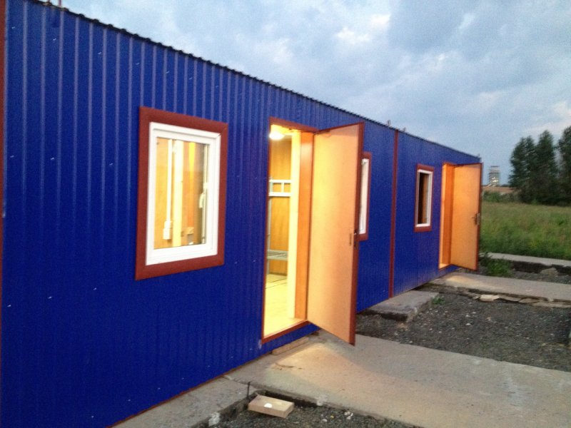 Блок-контейнер, металлический, 6000х2450х2600мм,