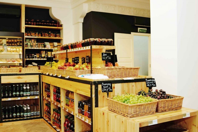 Фасад продуктового магазина