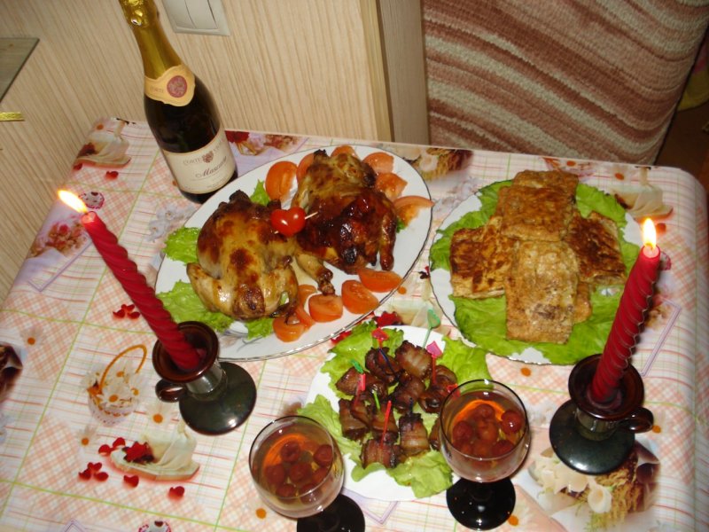 Вкусный ужин для мужа на день
