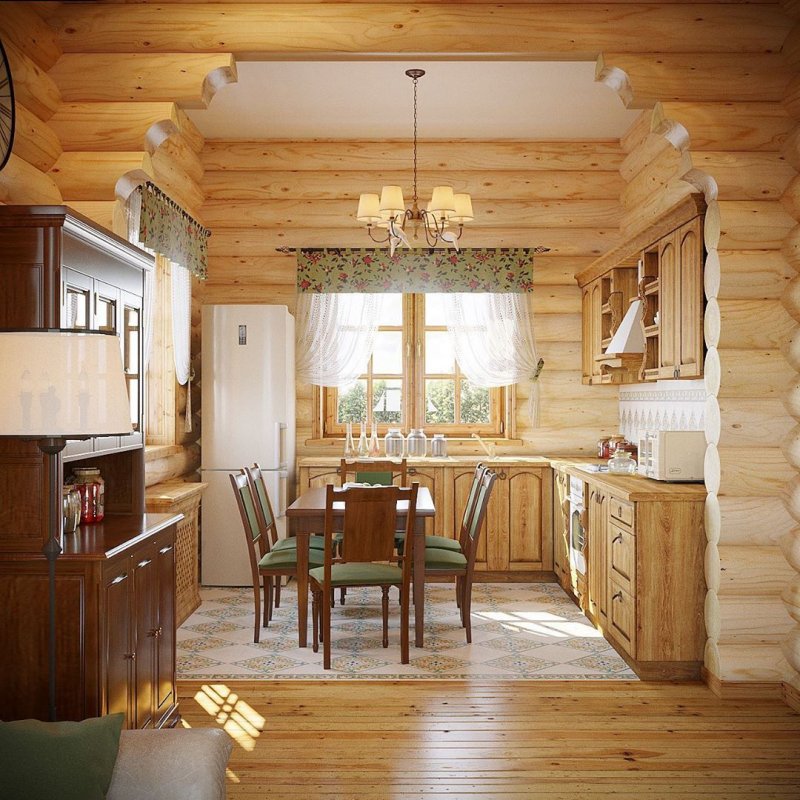 Маленький домик с камином