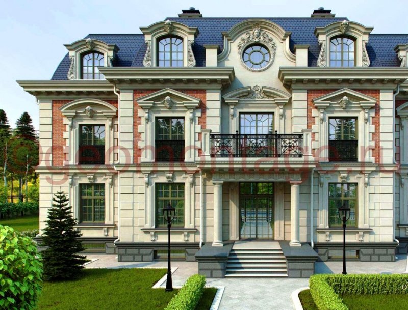 Красивые дома в классическом стиле (155 фото)