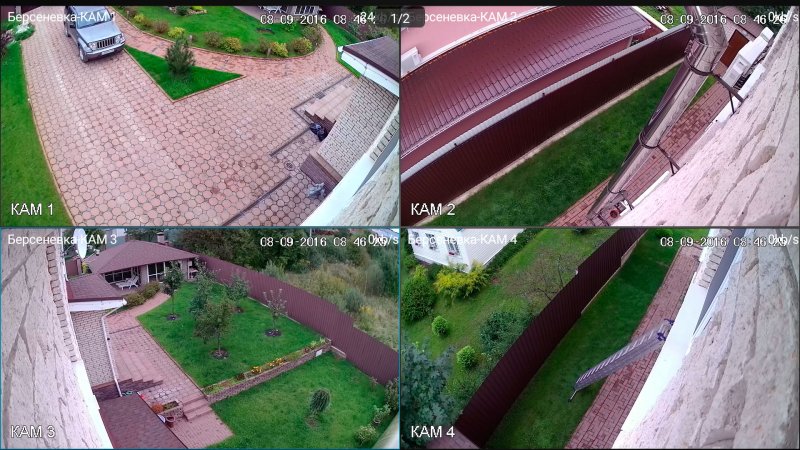 Видеонаблюдение по периметру участка