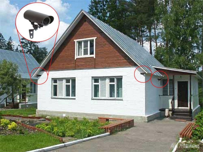 Видеонаблюдение по периметру дома