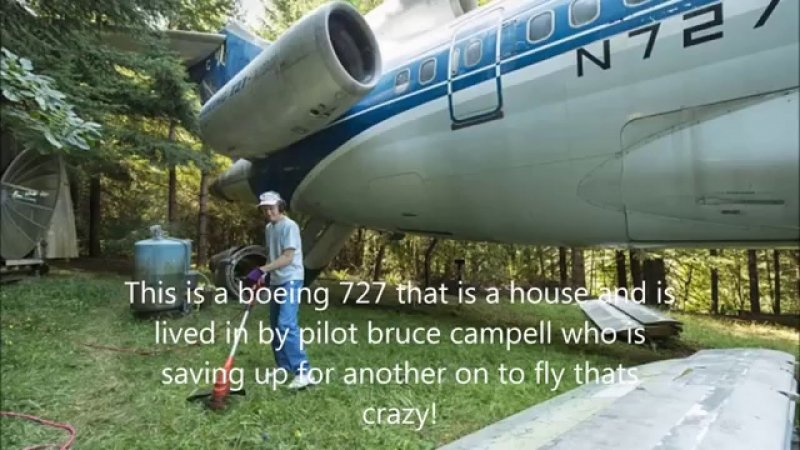 Дом из самолета Boeing 727