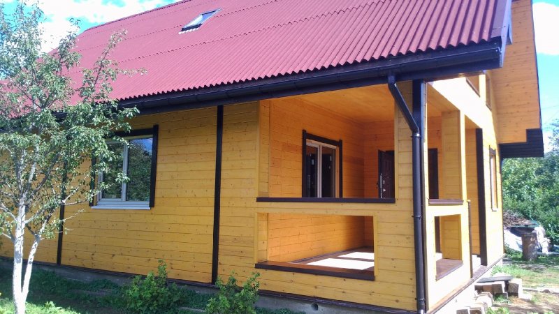 Обшивка веранды вагонкой снаружи