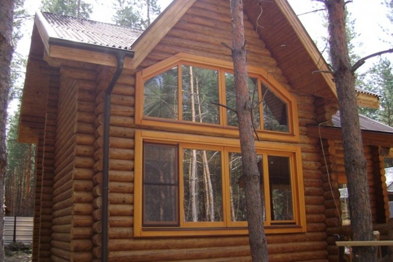 Красивые дачи с пластиковыми окнами