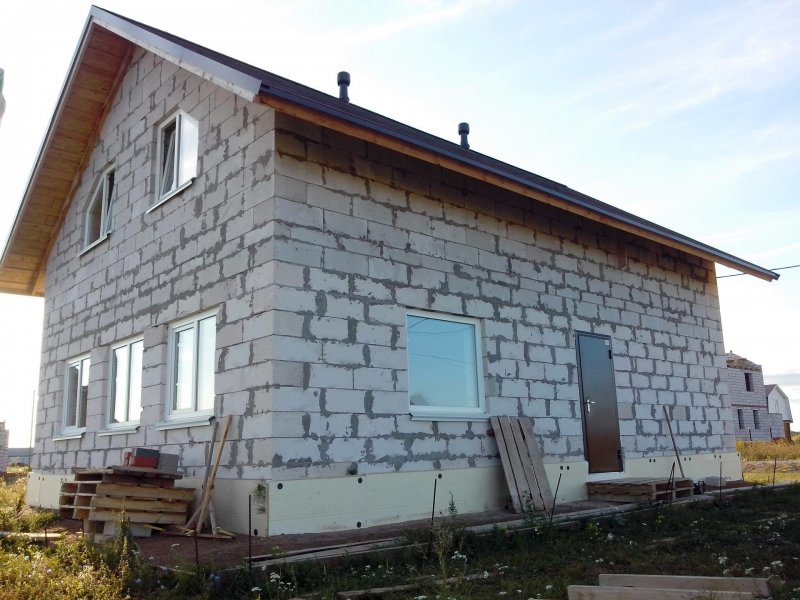 Стройка дома из газобетона