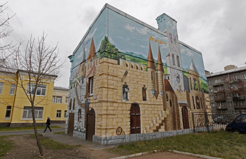 Детский сад фасад замок