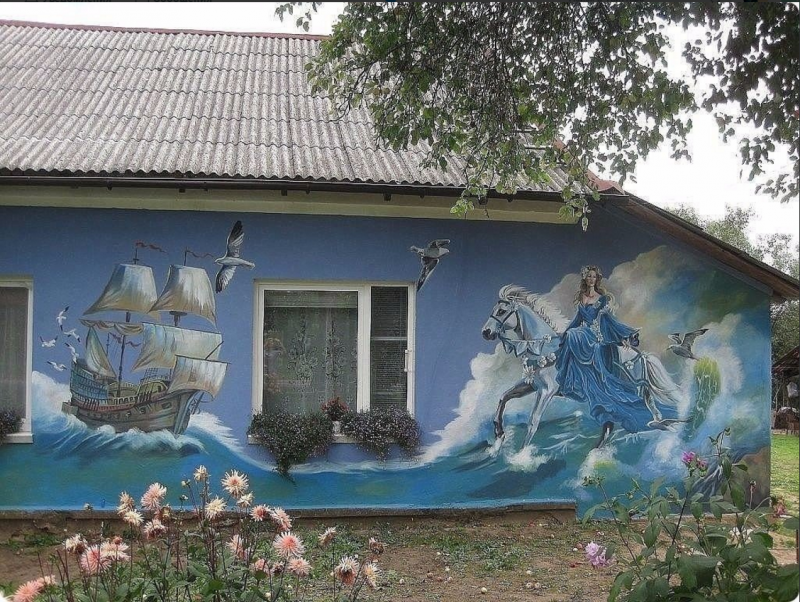 Роспись фасадов домов