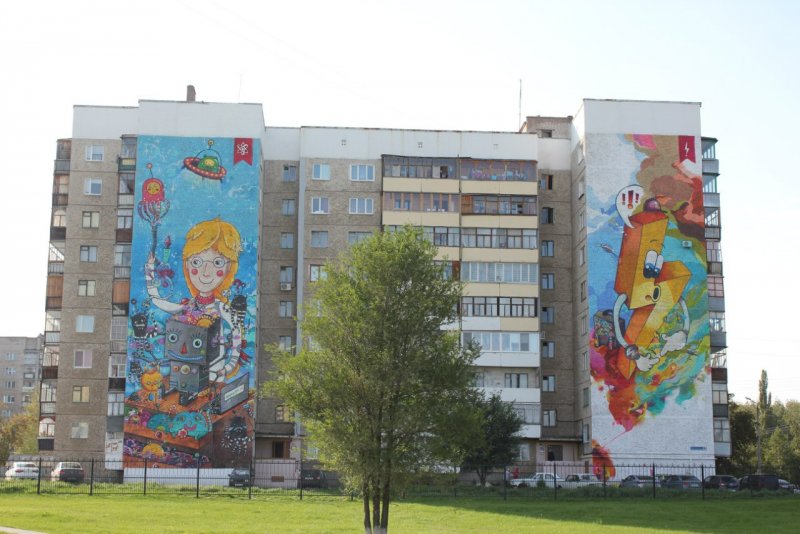 Роспись фасадов зданий