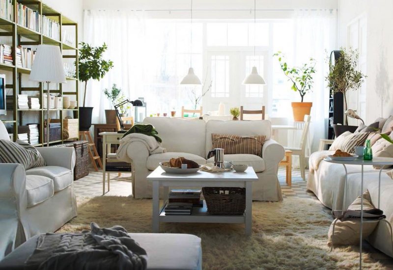 Интерьер гостиной ikea