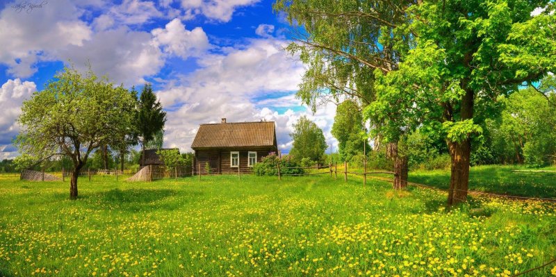 Домик в деревне лето