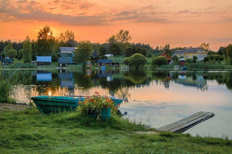 Вечер в деревне