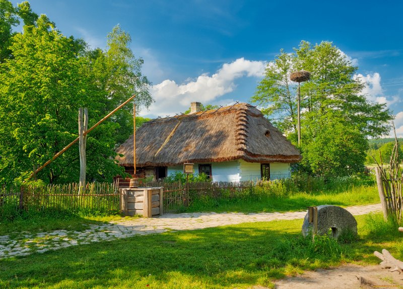 Украинская деревня хата