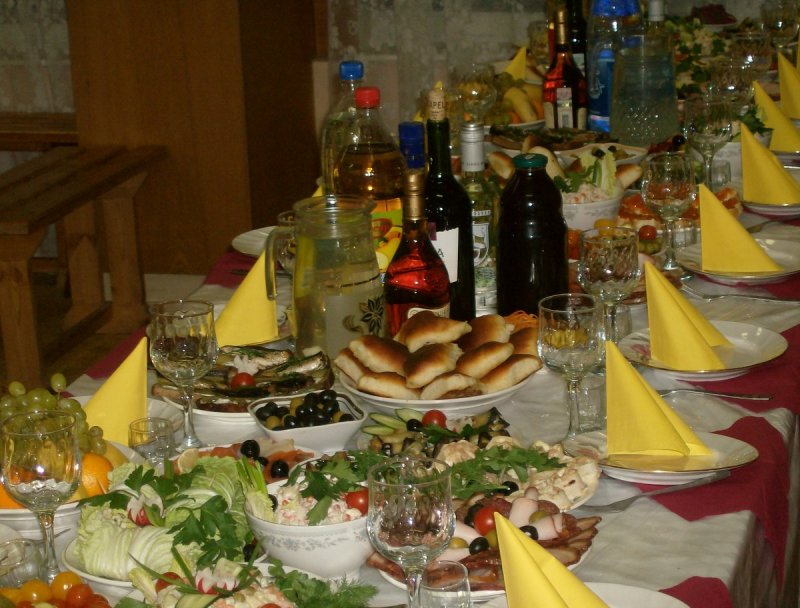 Красивые угощения праздничный стол